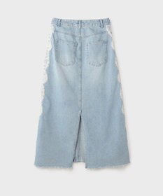 GRACE CONTINENTAL サイドレースデニムスカート