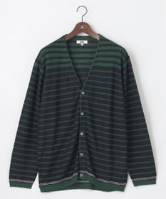 JOSEPH ABBOUD 【キングサイズ・洗える】フランドルリネンボーダーカーディガン