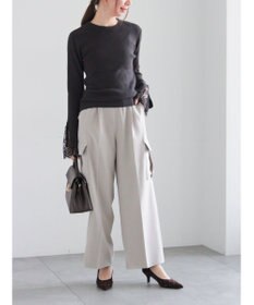 Te chichi レースカフスレイヤードニット