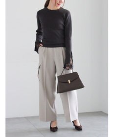 Te chichi レースカフスレイヤードニット