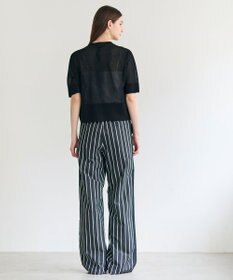 BEIGE， QUARTZ / 側章コンビ ストライプパンツ