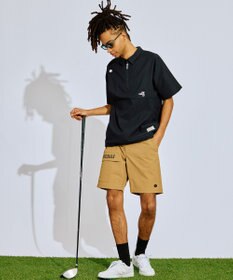 PW CIRCULUS 【撥水加工/ ストレッチ】【MEN】ハーフジップシャツ ゴルフ