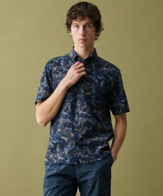 JOSEPH ABBOUD 【イタリア素材】アドベンチャープリント 半袖シャツ