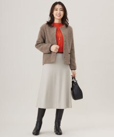 J.PRESS LADIES L 【洗える】ウールスムース スカート