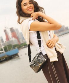 LeSportsac CLEAR E/W PHONE CROSSBDY/クリアオニキス