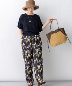 23区 【先行予約】カラーリリープリント ワイド パンツ