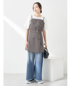 earth music&ecology トレンチ風キャミミニワンピース