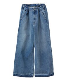 Green Parks タックワイドデニムパンツ