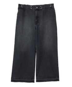 Green Parks タックワイドデニムパンツ