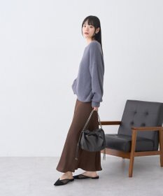 earth music&ecology パウダーシャギー畦プルオーバー