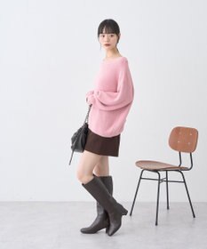 earth music&ecology パウダーシャギー畦プルオーバー