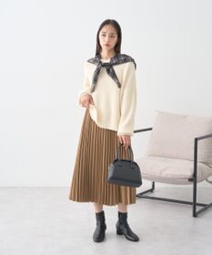 earth music&ecology パウダーシャギー畦プルオーバー