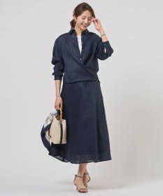 J.PRESS LADIES S 【WEB限定カラーあり・2way】リネン シャツ ブラウス