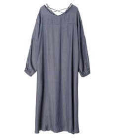 Green Parks ・ｆｕｒｒｙ　ｒａｔｅ　バックレースアップワンピース