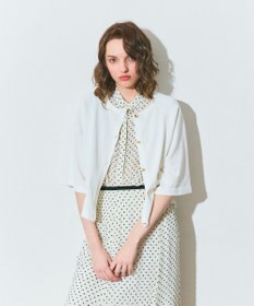 GRACE CONTINENTAL ハイツイストコットンカーディガン