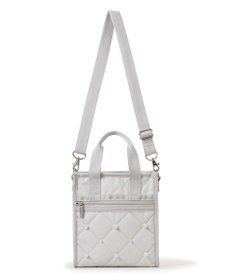 LeSportsac MINI N/S TOTE W/ PEARLS/ミストグレーパール