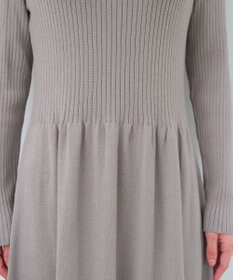 Tiaclasse 【2点セット・洗える】細ケーブルニットトップス＆ニットワンピース