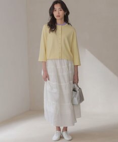 組曲 S マイラックカラー 6分袖 ニット