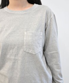 caqu caqu x good on long sleeve pocket tee リラックスフィットポケットTシャツ