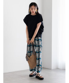 Te chichi 【接触冷感/遮熱/吸水速乾】ショルダータックドルマンTシャツ