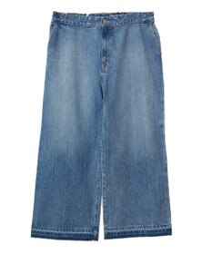 Green Parks タックワイドデニムパンツ