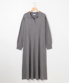 組曲 【加藤ローサさん着用】スキッパーニット ワンピース