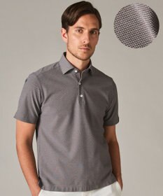 GOTAIRIKU 2年連続売上NO1【仕事で着られる】キレイめ 鹿の子ビズポロシャツ ダークブラウン系