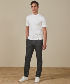 GOTAIRIKU 仕事で着られる綿100%【クルー以上モック未満】カバーネック DRESS Tシャツ(26年モデル)