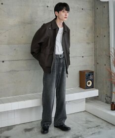 WEGO 【ユニセックス着用ITEM】エコレザー2WAYフライトジャケット