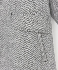 JOSEPH ABBOUD 【撥水/ダウン/ライナー取り外し可能】インターレースヘリンボン コート