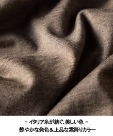 GOTAIRIKU オリジナル設計【洗える/チクチクしにくい/ピリングしにくい】イタリア糸 ハイゲージ Ｖネックニット_WOOL100%