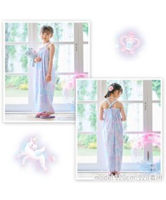 Mother garden マザーガーデン 2024 キッズ2WAY セパレート 浴衣 《ユニコーン ミルキーウェイ柄》 110/120/130/140