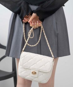 WEGO スタッズ付きキルティングショルダー