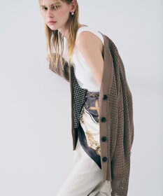 uncrave メッシュニット カーディガン