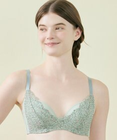 une nana cool MADE WITH LIBERTY FABRIC さあわたし レース 脇高ブラジャー