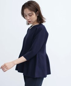 組曲 【WEB限定】スポンディッシュペプラム ニット