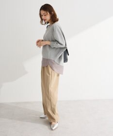 Green Parks 七分袖ドルマン裏毛シアードッキングプルオー