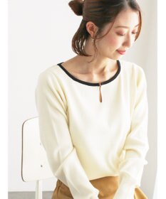 Te chichi スクエアチャームキーネックプルオーバー