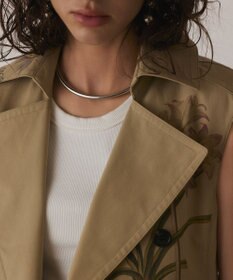 GRACE CONTINENTAL プリントトレンチワンピース