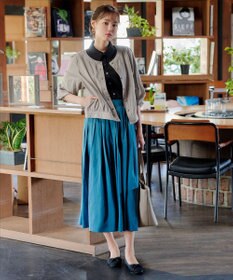 Tiaclasse L 【洗える】パフスリーブシャツブラウス