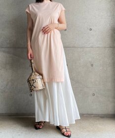 UNFILO 【イージーケア】コットンシフォンスカート