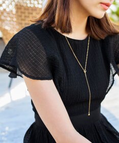 Tiaclasse L 【洗える】シフォンチェック配色フリルワンピース