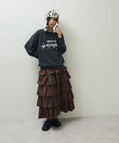 Green Parks ・ＳＵＧＡＲ　ＳＰＯＯＮ　レザーライクティアードスカー