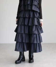 Green Parks ・ＳＵＧＡＲ　ＳＰＯＯＮ　レザーライクティアードスカー