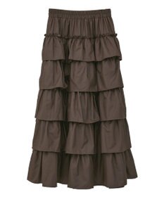 Green Parks ・ＳＵＧＡＲ　ＳＰＯＯＮ　レザーライクティアードスカー