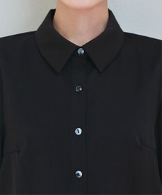 Tiaclasse L 【洗える】パフスリーブシャツブラウス