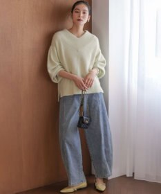 組曲 S フラッフィーファーＶネック ニット