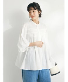 CRAFT STANDARD BOUTIQUE インド綿ピンタックブラウス