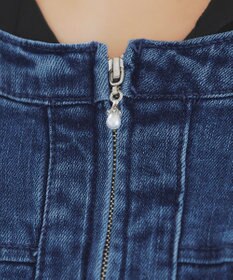 Tiaclasse 【洗える】ノーカラーデニムジャケット