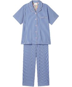 une nana cool 【綿混】ロンドンストライプ半袖パジャマ MADE WITH LIBERTY FABRIC